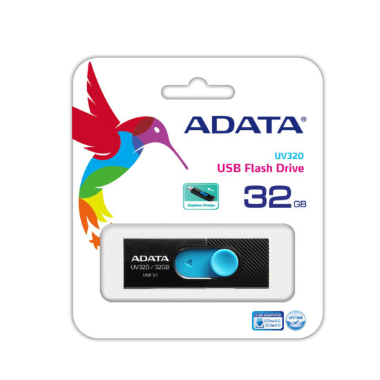 MEMDAT4380 1 Memoria USB ADATA AUV320-32G-RBKBL - Negro / Azul, 32 GB, USB 3.2