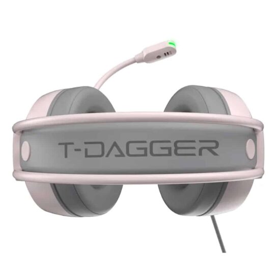 022696 3 1 Auricular Gamer T-Dagger SONA BLACK con sonido 7.1 USB e iluminación RGB.