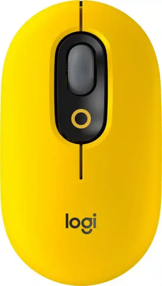 CP LOGITECH 910 006549 a50558 Mouse Logitech Pop Multidisp. BT 10 MTS. Blast Yellow con tecnología Bluetooth y diseño ergonómico.