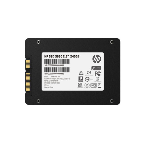 DDUHPO280 2 Unidad de Estado Solido (SSD) HP S650 - 240 GB, SATA 3, 2.5 pulgadas