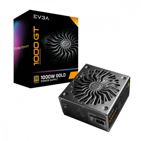 CP EVGA 220 GT 1000 X1 969e62 Fuente de poder EVGA 220-GT-1000-X1 Supernova 1000W GT 80+Gold Modular, eficiente y confiable para sistemas de alta demanda.