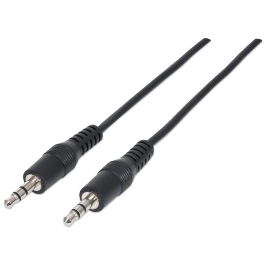 CABITL790 1 334594 Cable Auxiliar 3.5mm Macho A Macho Color Negro De 1.8m -