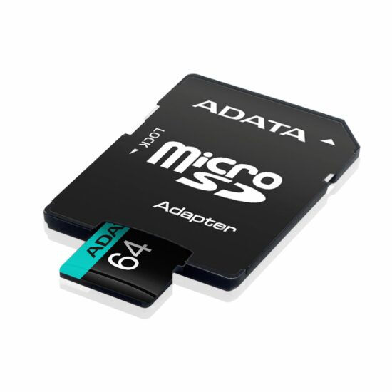 MEMDAT6100 1 Micro Secure Digital Premier A2 Adata Uhs-i 64gb - 64 Gb, Negro, Uhs-i Class 10