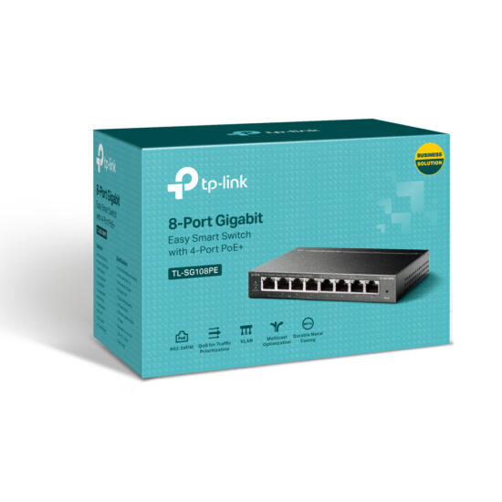 SWTTPL770 1 Switch Tp-link Tl-sg108pe - Negro, 15, 4 W, 8