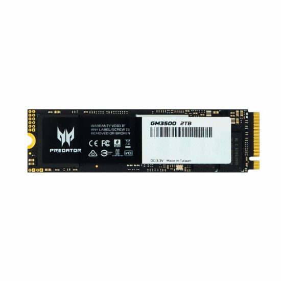 887184012803 P El disco duro SSD Predator GM3500 de 2TB ofrece un rendimiento excepcional con velocidades de lectura y escritura de hasta 3400MB/s. Su formato M.2 NVMe permite una fácil instalación y su capacidad de 2TB brinda una gran capacidad de almacenamiento.