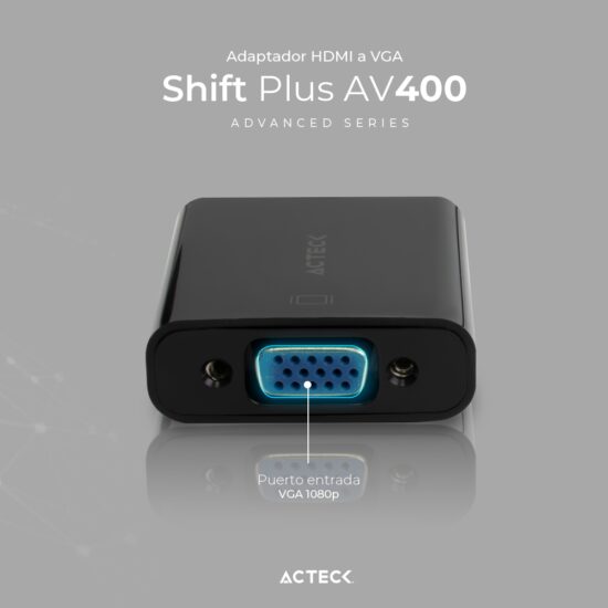 ACCACT4220 2 Adaptador Hdmi A Vga Shift Plus Av400 Acteck -