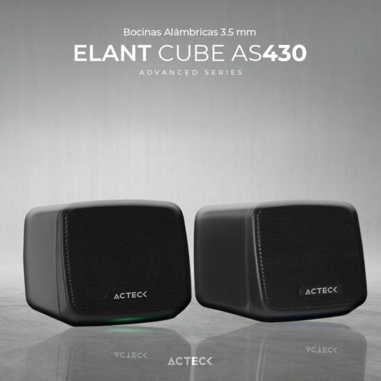 BOCACT340 1 Bocinas Alámbricas 3.5 Mm Elant Cube As430 Advanced Series -