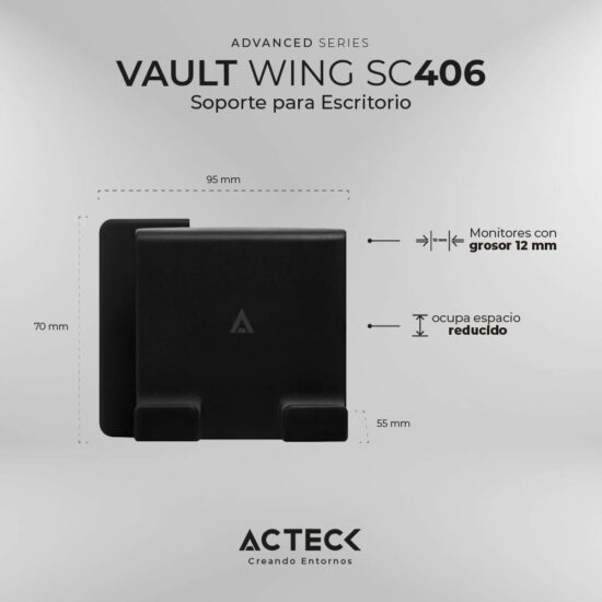 ACCACT4570 1 Soporte Para Celular Acteck Vault Wing Sc406 Advanced Series -