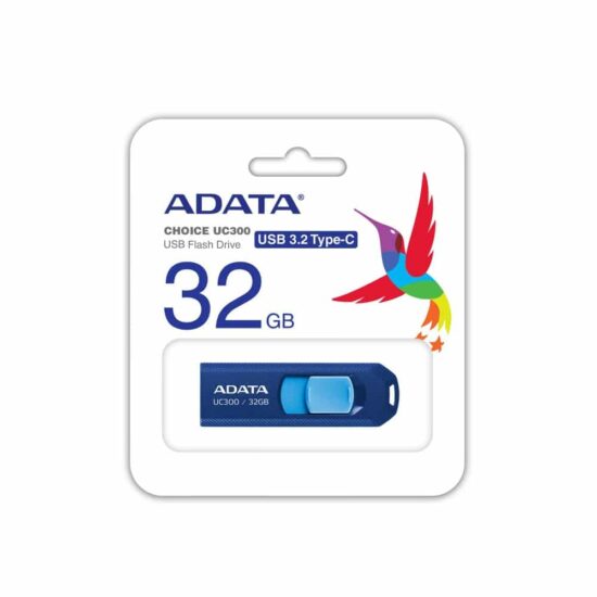 4711085939159 A MEMORIA FLASH ADATA UC300 32GB USB-C 3.2 AZUL (ACHO-UC300-32G-RNB/BU)