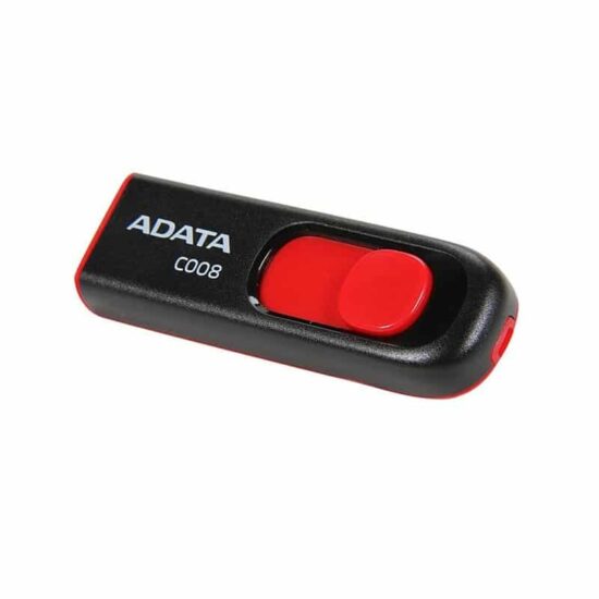 4713435791721 A MEMORIA FLASH ADATA C008 64GB USB 2.0 NEGRO/ROJO (AC008-64G-RKD)