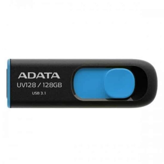 4713435799444 A MEMORIA FLASH ADATA UV128 128GB USB 3.0 NEGRO/AZUL (AUV128-128G-RBE)