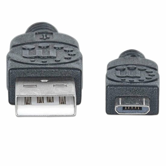 766623307178 M CABLE MANHATTAN USB A MACHO - MICRO B MACHO 1.8M NEGRO 307178