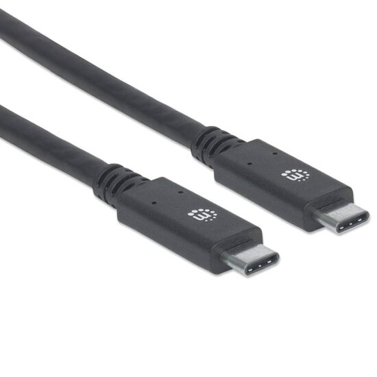 766623354905 M CABLE USB-C MANHATTAN V3.1, C-C 2.0M NEGRO 354905