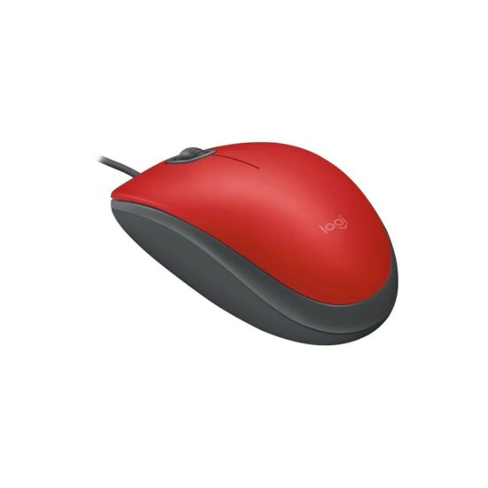 910 006755 Mouse Logitech M110 Optico Usb 1,000 Dpi Silent Red (910-006755)