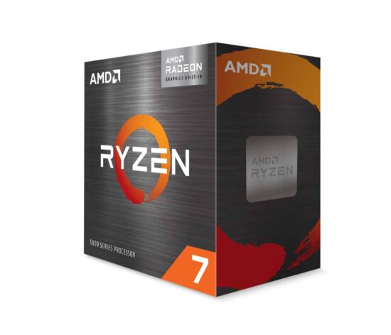 CPUAMD2290 El procesador AMD Ryzen 7 5700G AM4 ofrece un rendimiento excepcional con gráficos Radeon integrados y un ventilador incorporado.