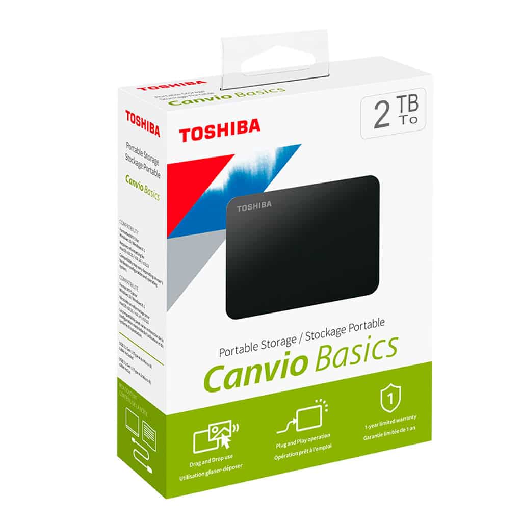 TOSHIBA HDTB420XK3AA - 2 USB 3.0, 2.5 Pulgadas, Negro