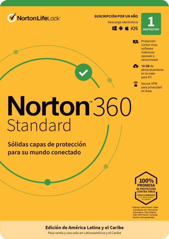 SOFNRT1610 Norton 360 Standard Internet Sec 1l 1a -