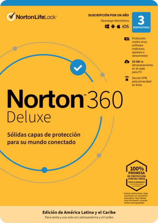 SOFNRT1620 Norton 360 Deluxe Total Security 3L 1A -