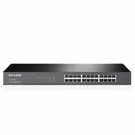 SWTTPL155 Switch TP-LINK - Negro, 10/100/1000 Mbps, 24ptos, Rack
