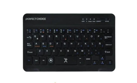 TECMST960 Teclado Perfect Choice - Negro, Inalámbrico, Bluetooth